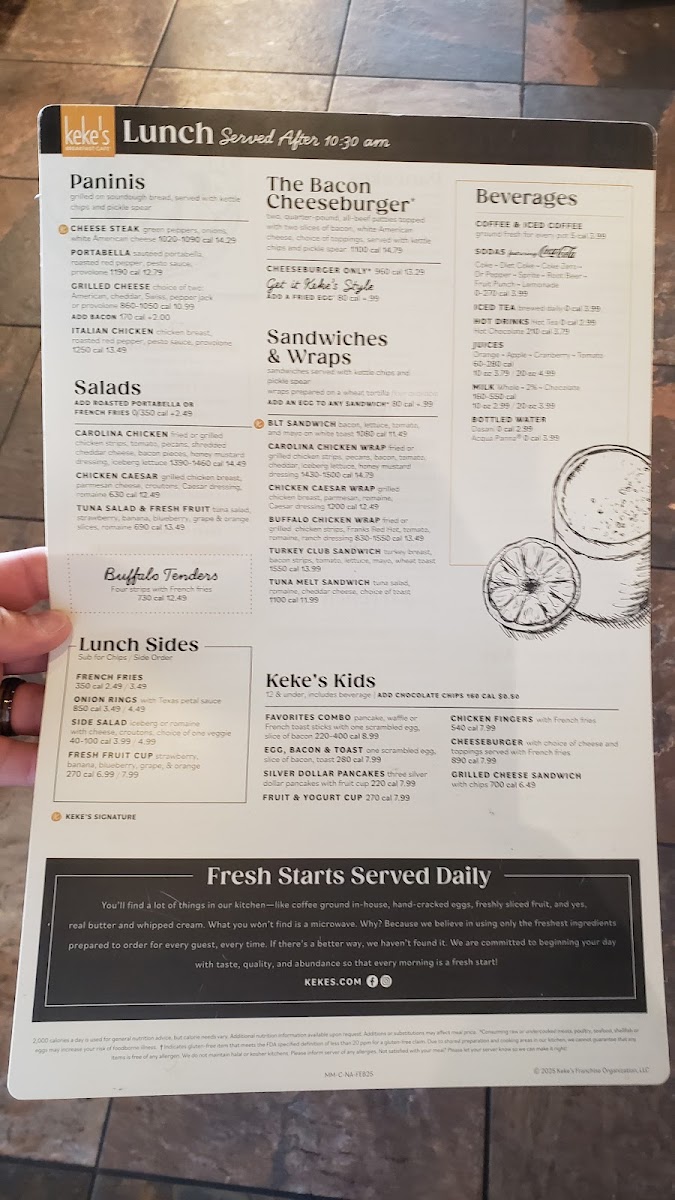 Keke's Breakfast Cafe Photo Menu 3