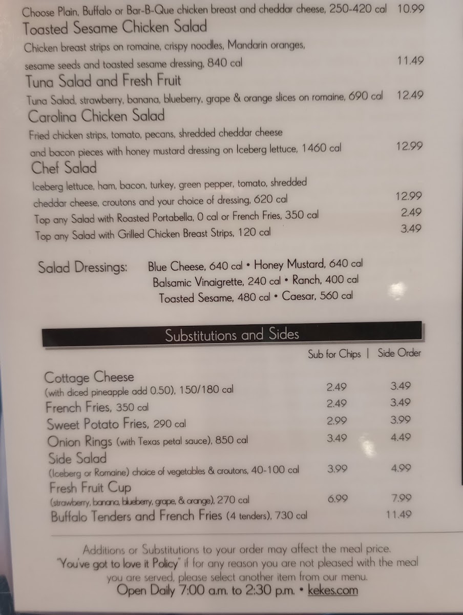 Keke's Breakfast Cafe Photo Menu 6