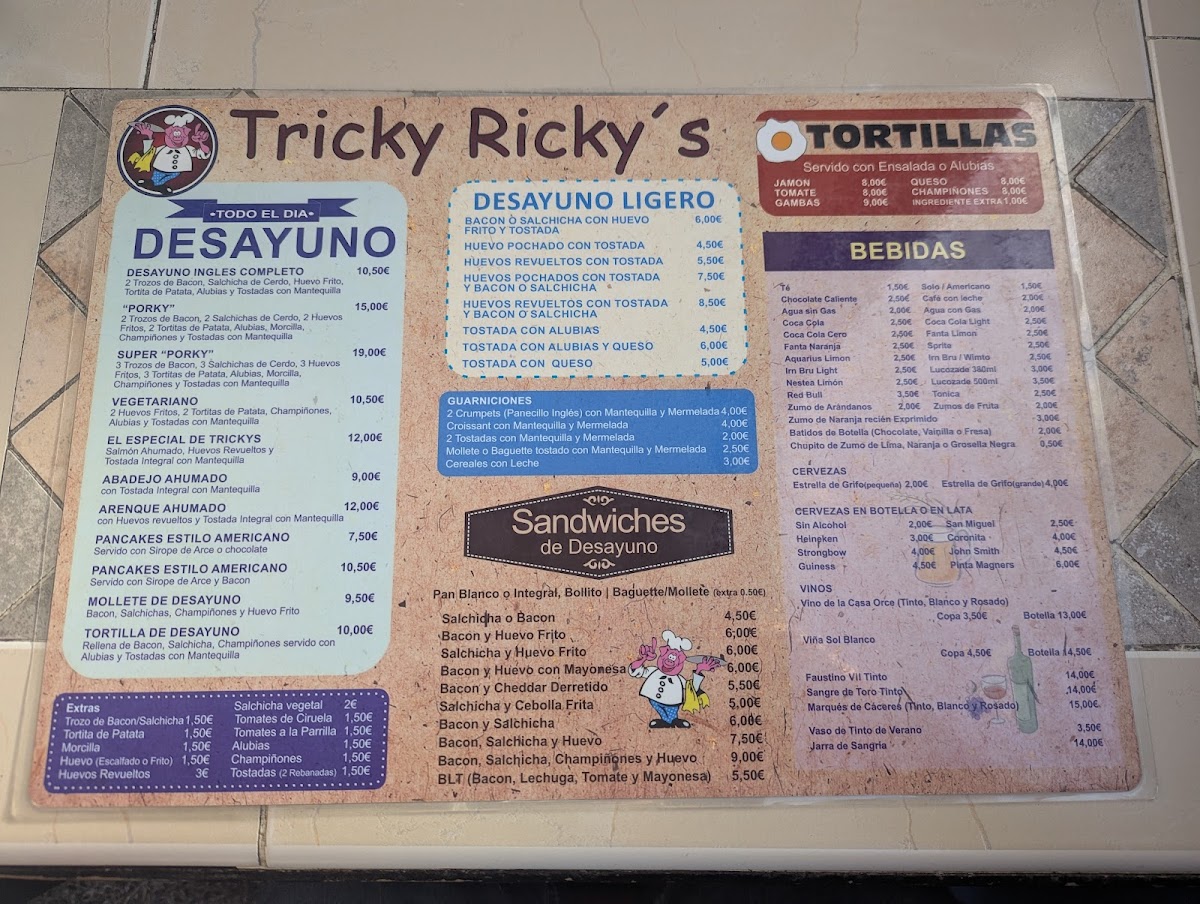 Tricky Ricky's Restaurant & Bar Photo Menu 3