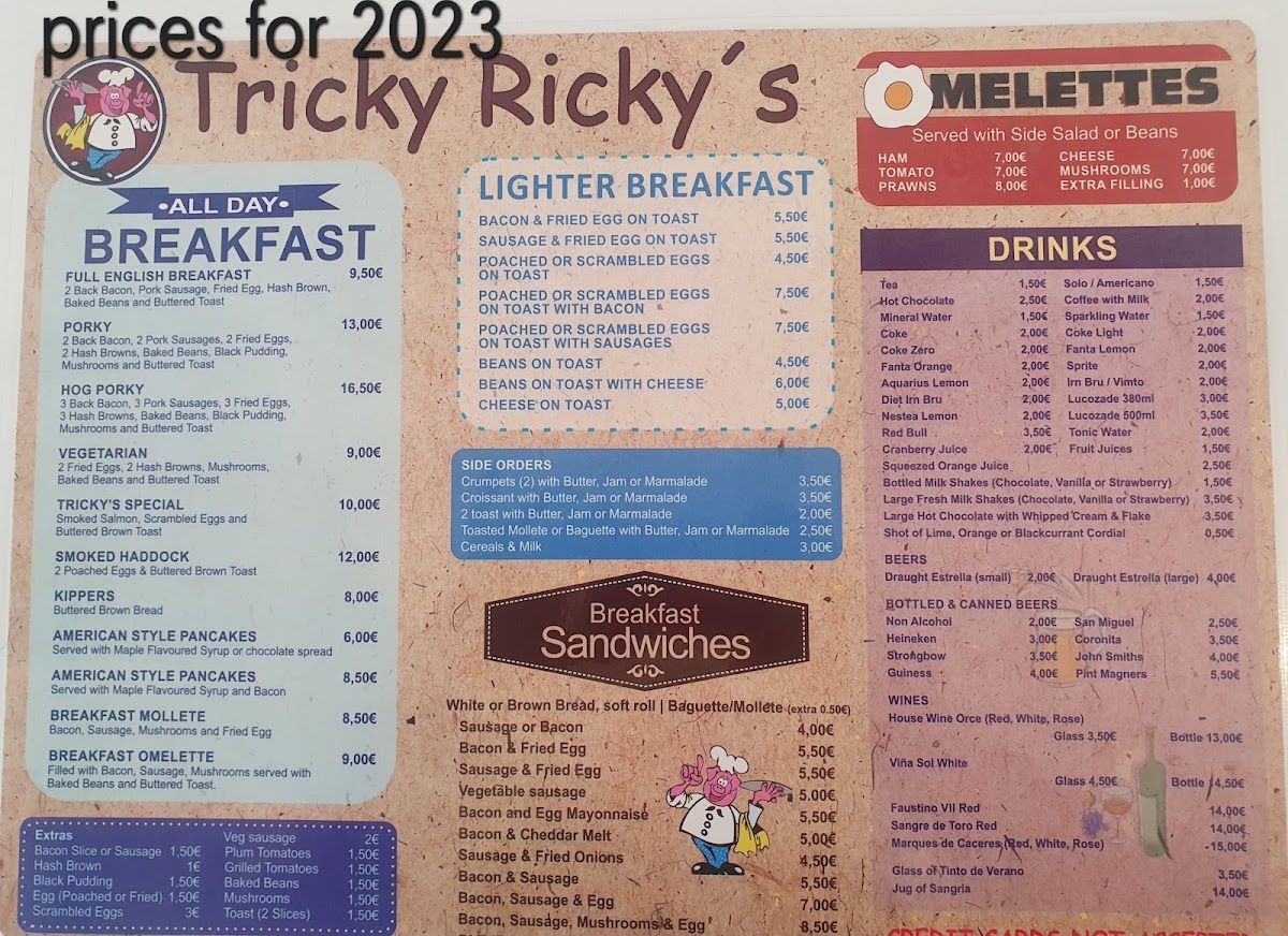 Tricky Ricky's Restaurant & Bar Photo Menu 4