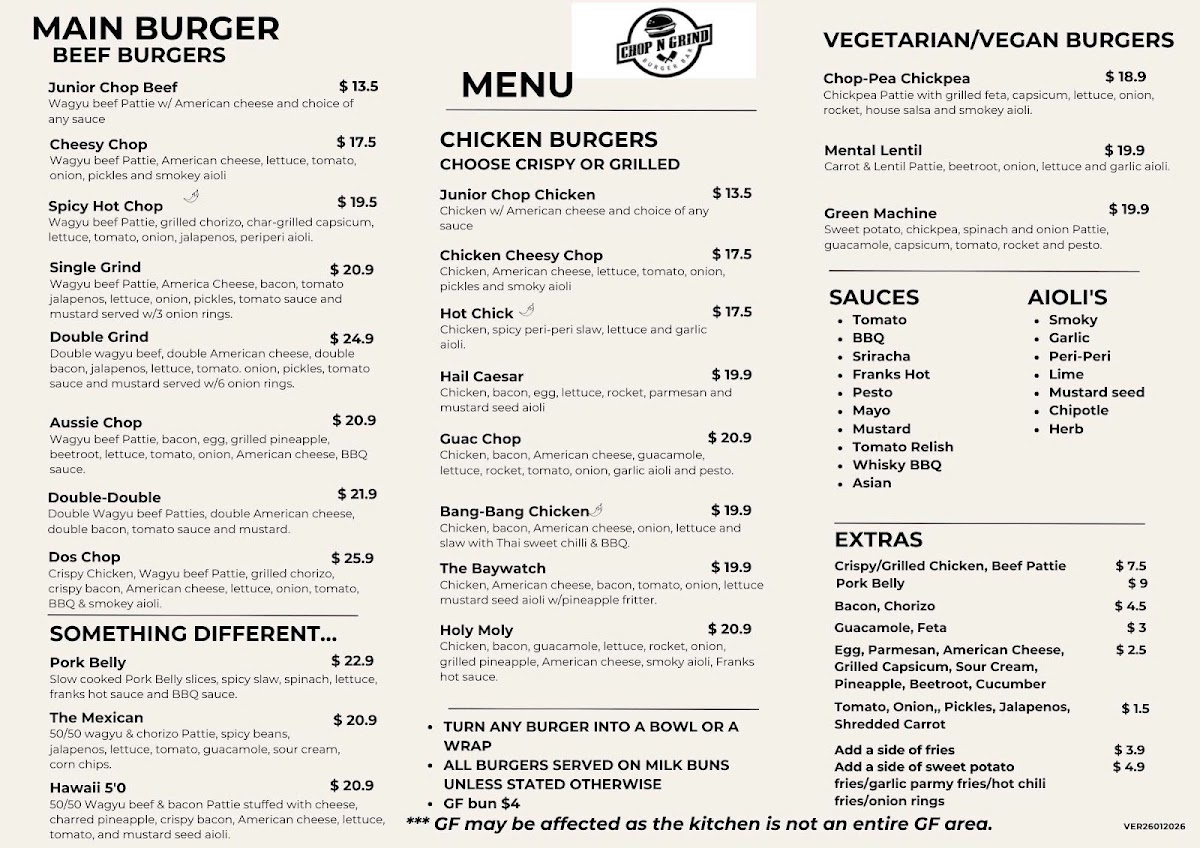 Chop N Grind Photo Menu 1