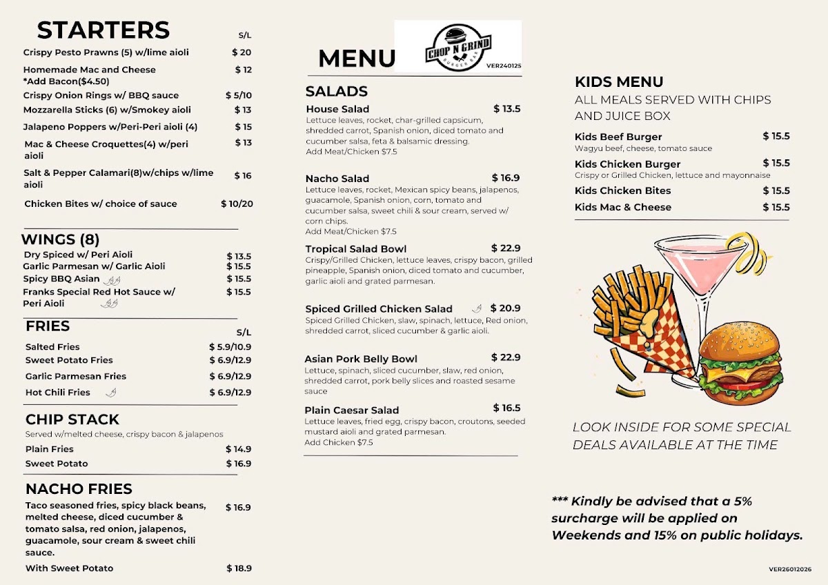 Chop N Grind Photo Menu 2