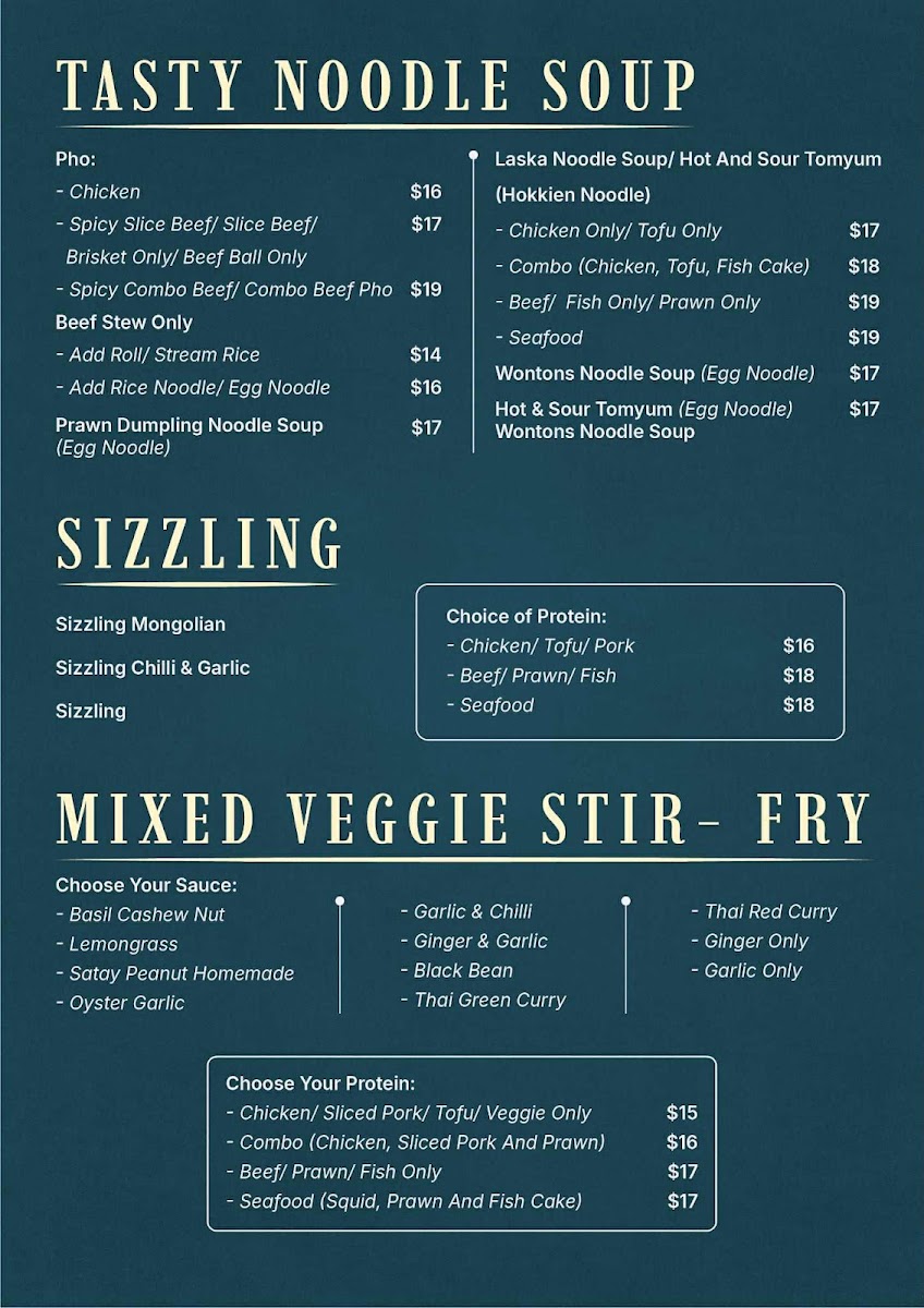 Lemongrass Vietnamese Restaurant Old Port Rd Photo Menu 2
