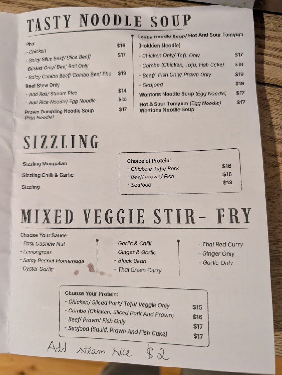 Lemongrass Vietnamese Restaurant Old Port Rd Photo Menu 4