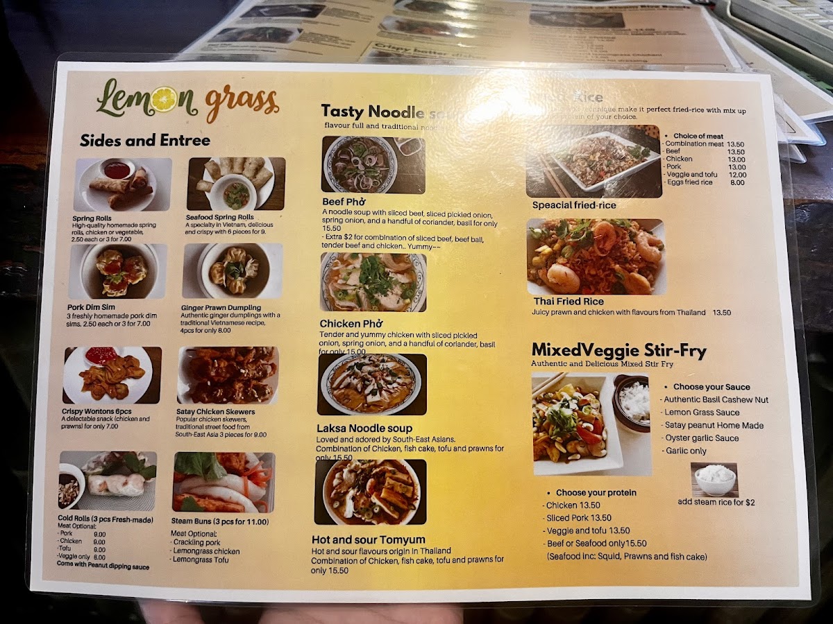Lemongrass Vietnamese Restaurant Old Port Rd Photo Menu 8