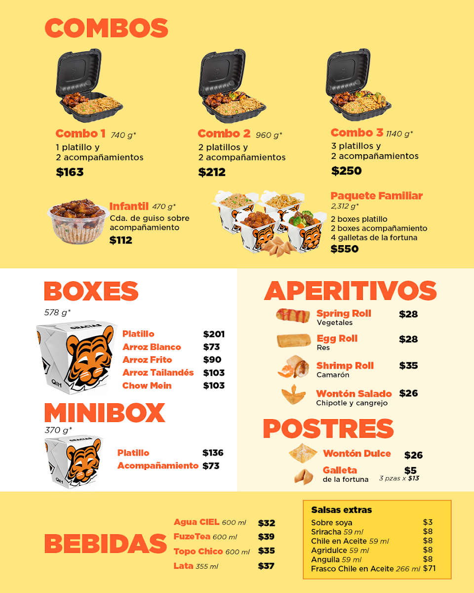 Qin Oriental Food Andares Photo Menu 1