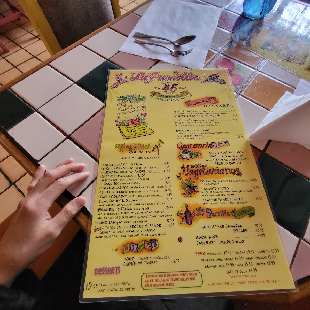 La Parrilla Restaurant Photo Menu 10
