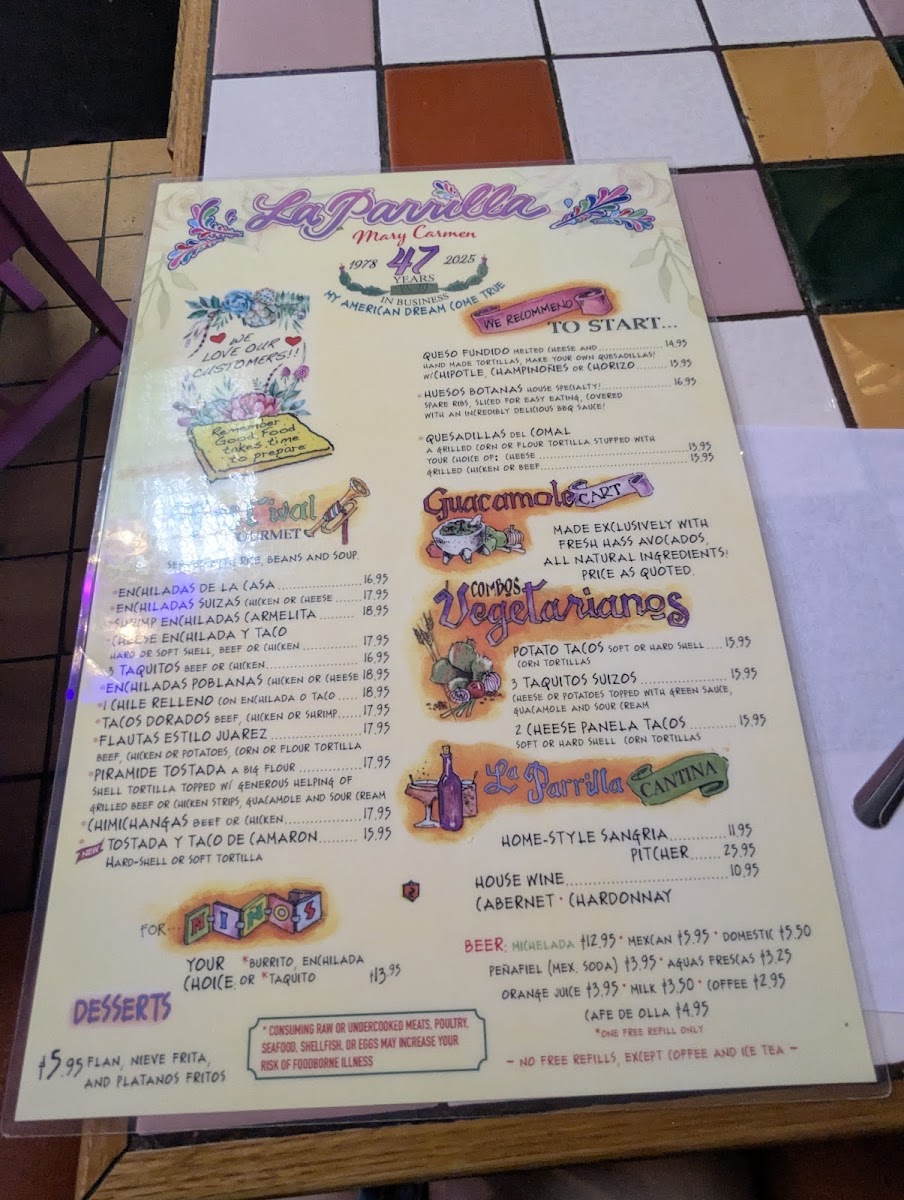 La Parrilla Restaurant Photo Menu 4