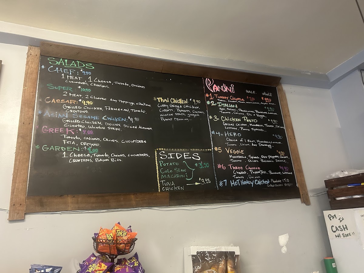Super Hero Sub Shop Photo Menu 2