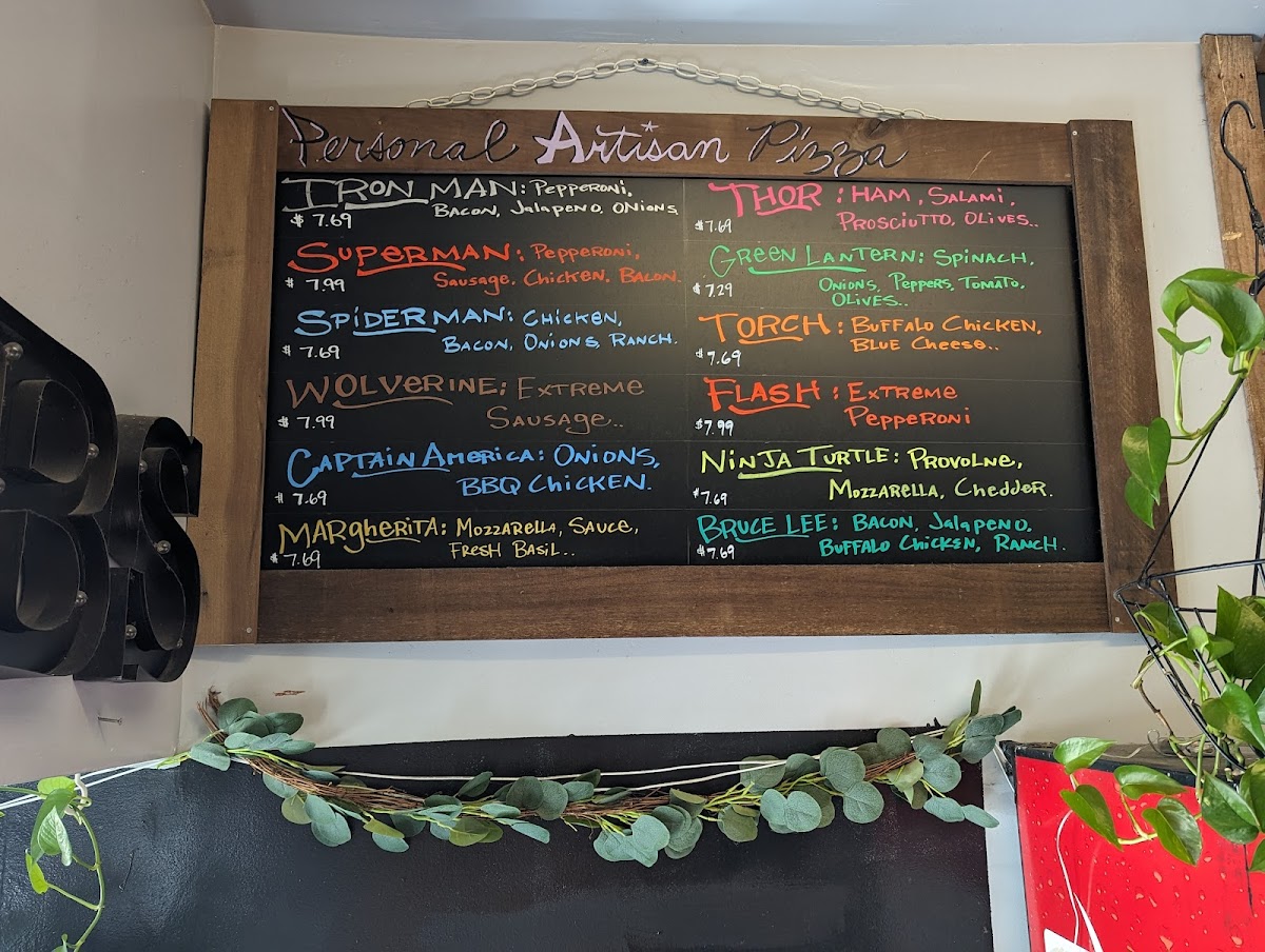 Super Hero Sub Shop Photo Menu 5