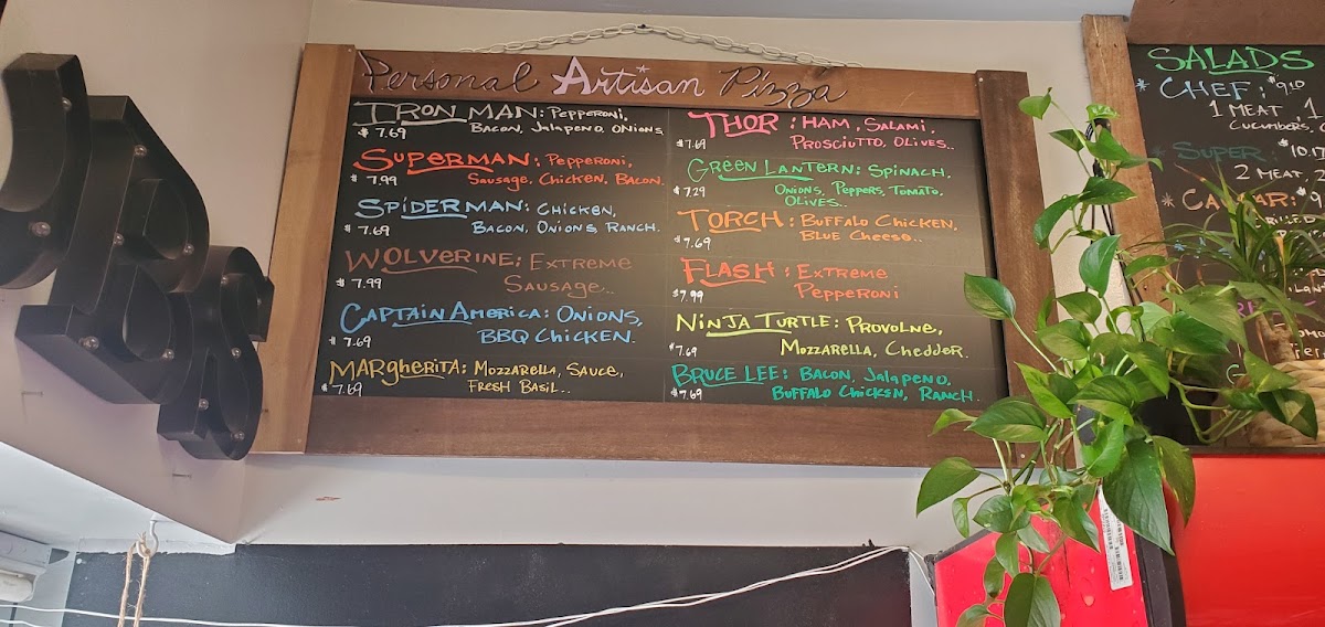 Super Hero Sub Shop Photo Menu 9