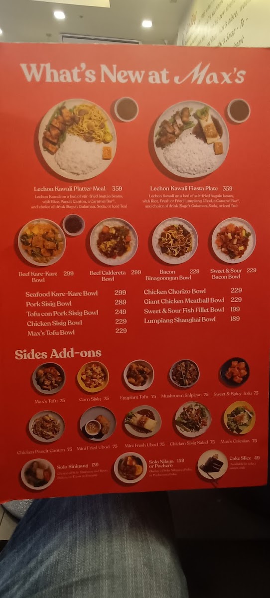 Max's Restaurant Congressional Branch Photo Menu 10