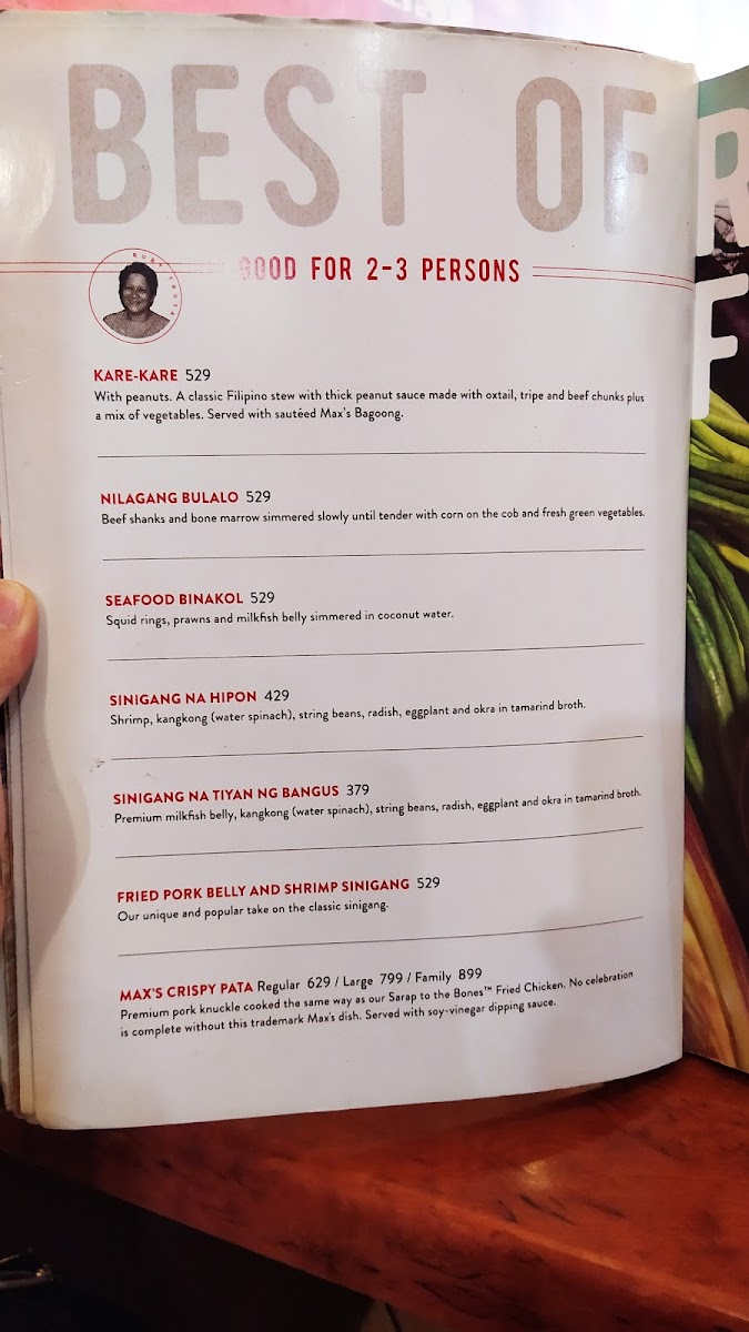 Max's Restaurant Congressional Branch Photo Menu 3