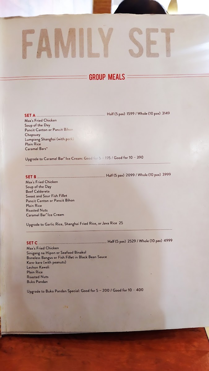 Max's Restaurant Congressional Branch Photo Menu 5