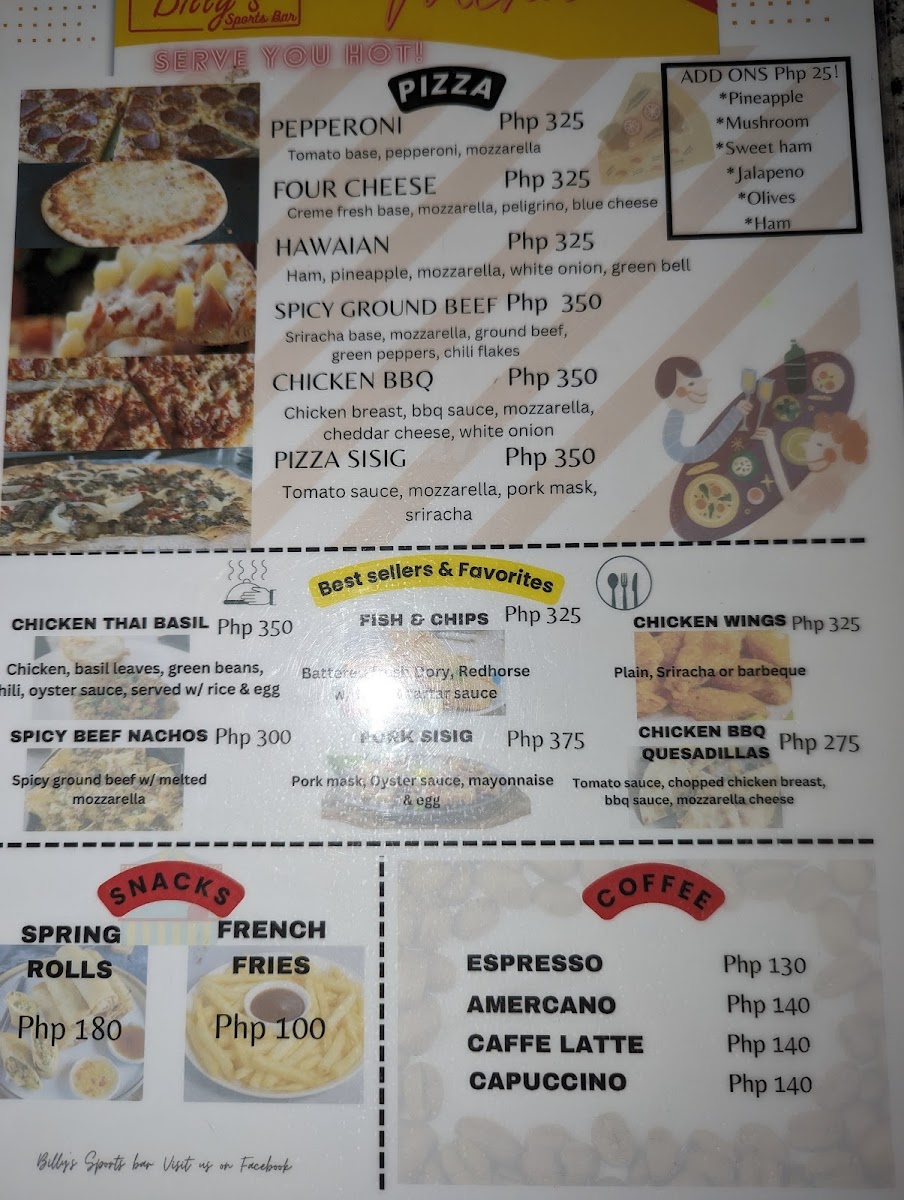 Billy's Sports Bar Photo Menu 8