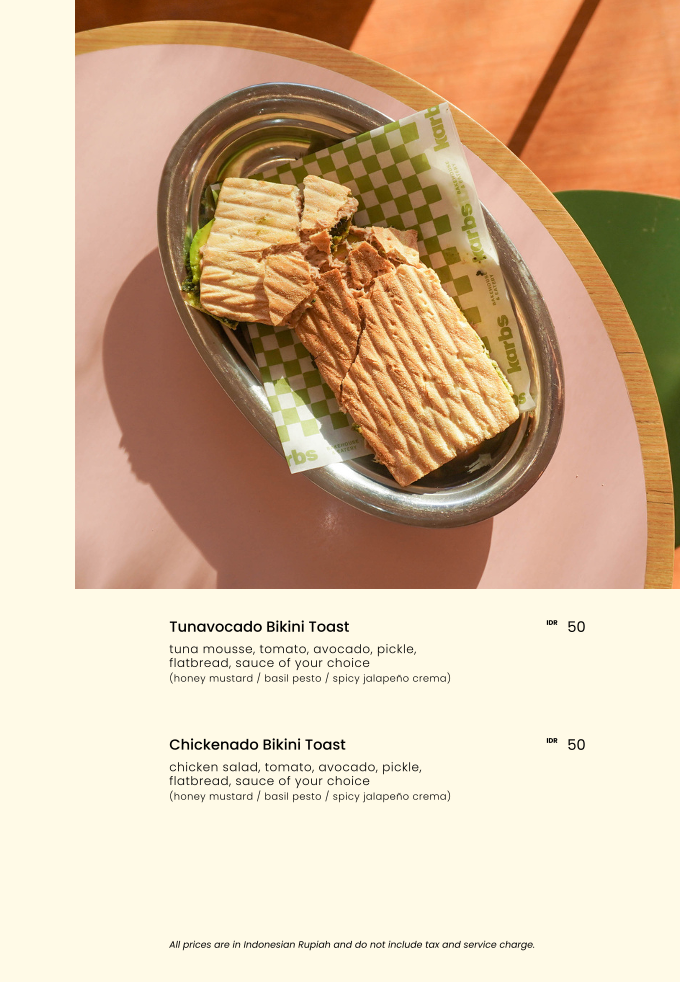 Karbs Cafe, Araya Photo Menu 9