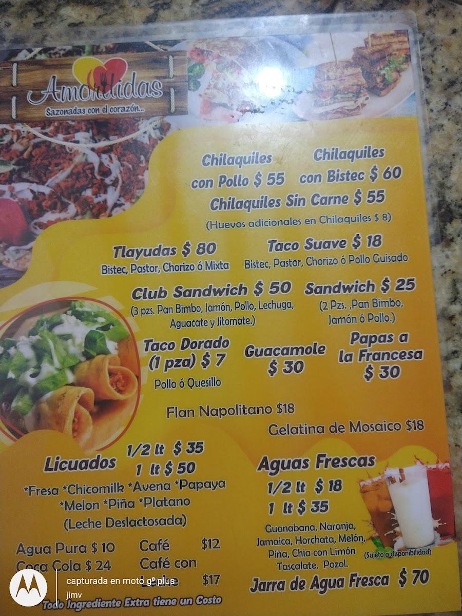 Amordidas Photo Menu 1