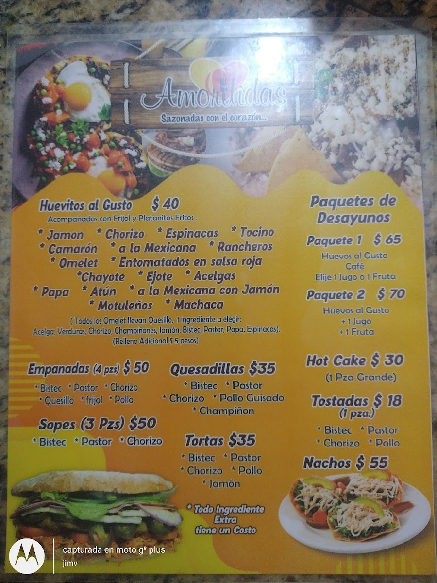 Amordidas Photo Menu 2