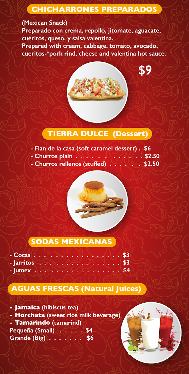 Entre Tierras's Restaurant NY Photo Menu 9