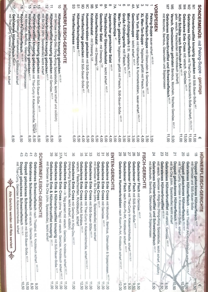 Asia Aroma Photo Menu 1