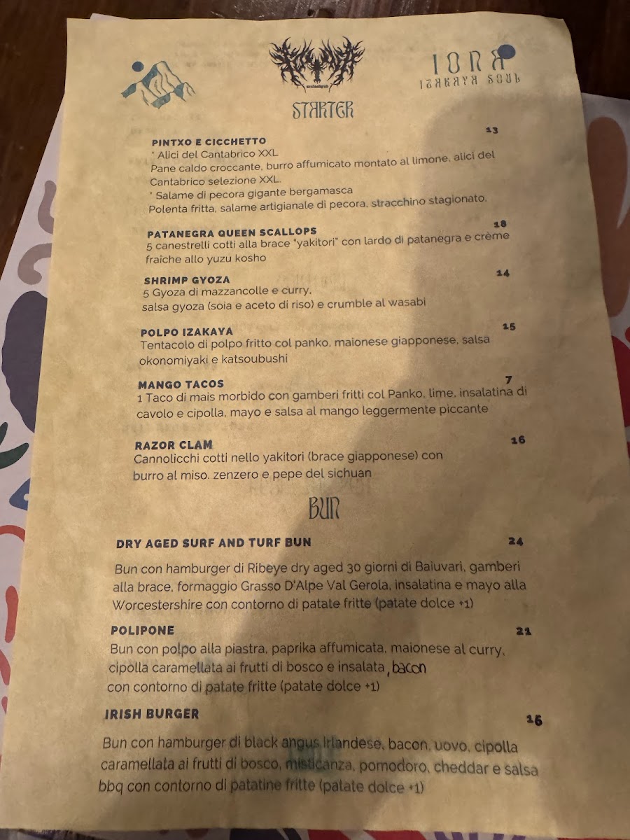 Iona seafood pub Photo Menu 2