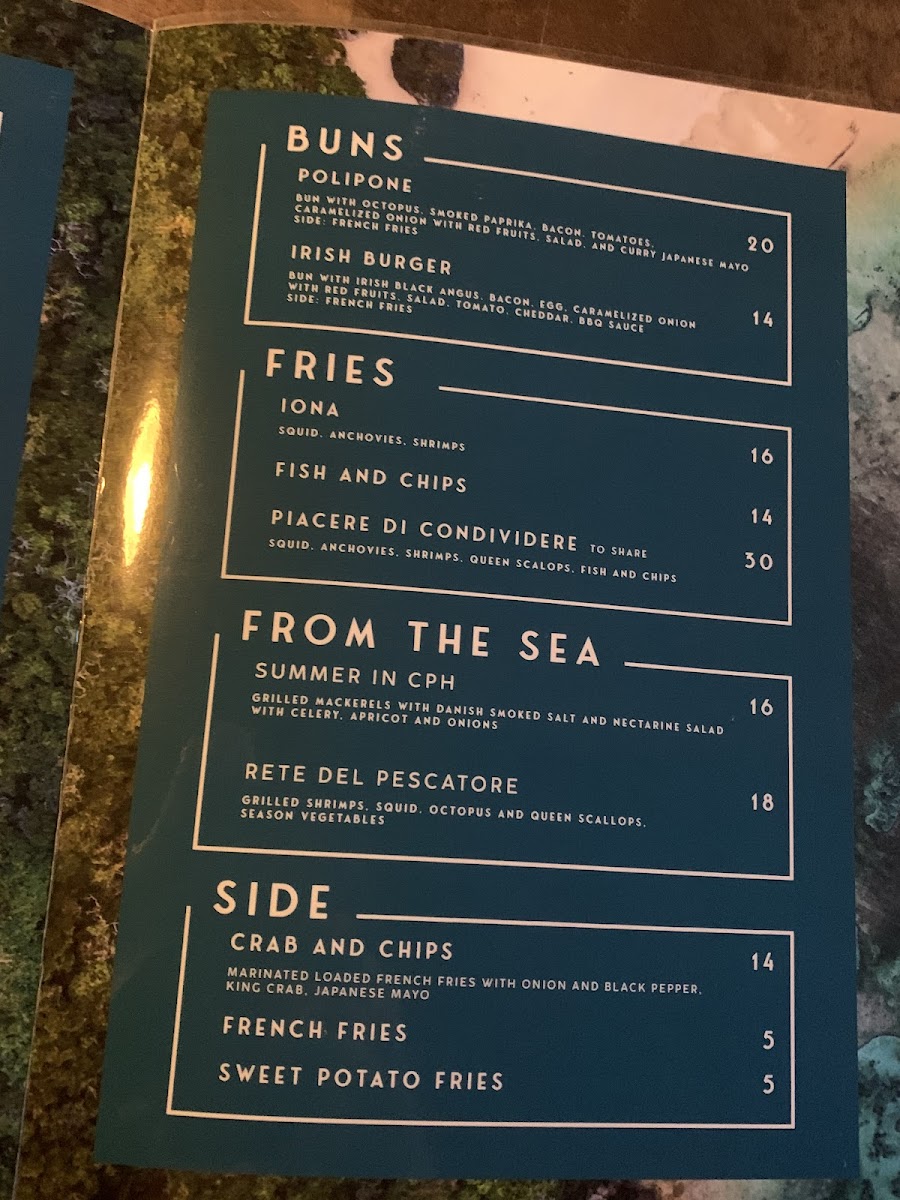 Iona seafood pub Photo Menu 4