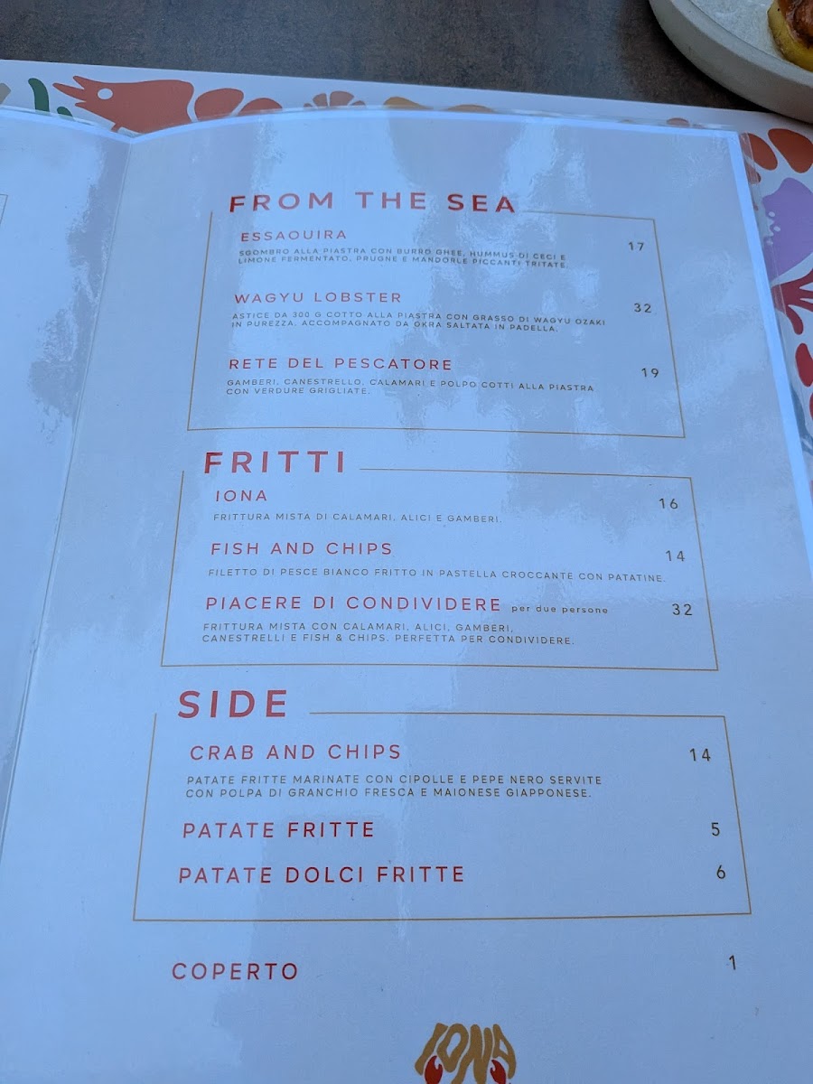 Iona seafood pub Photo Menu 9