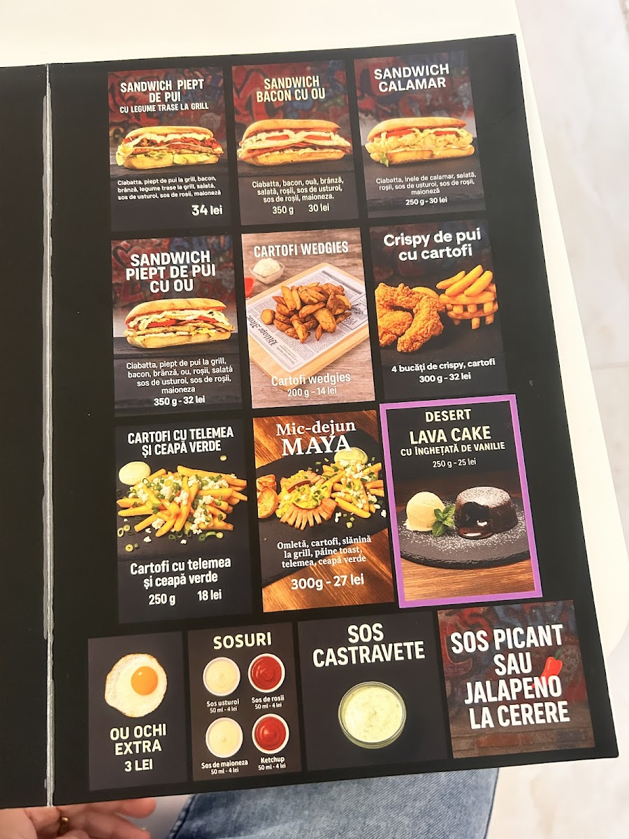 Maya'Sandwich & Burger Photo Menu 1