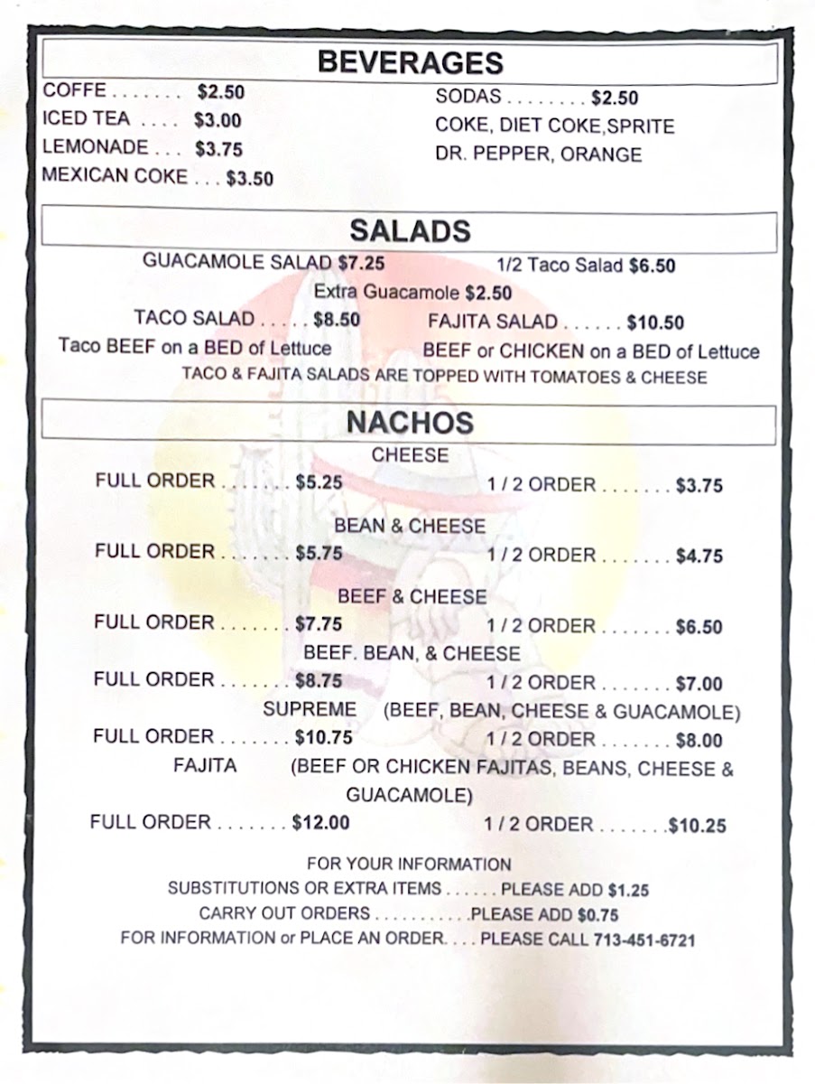 El Potosino Photo Menu 5