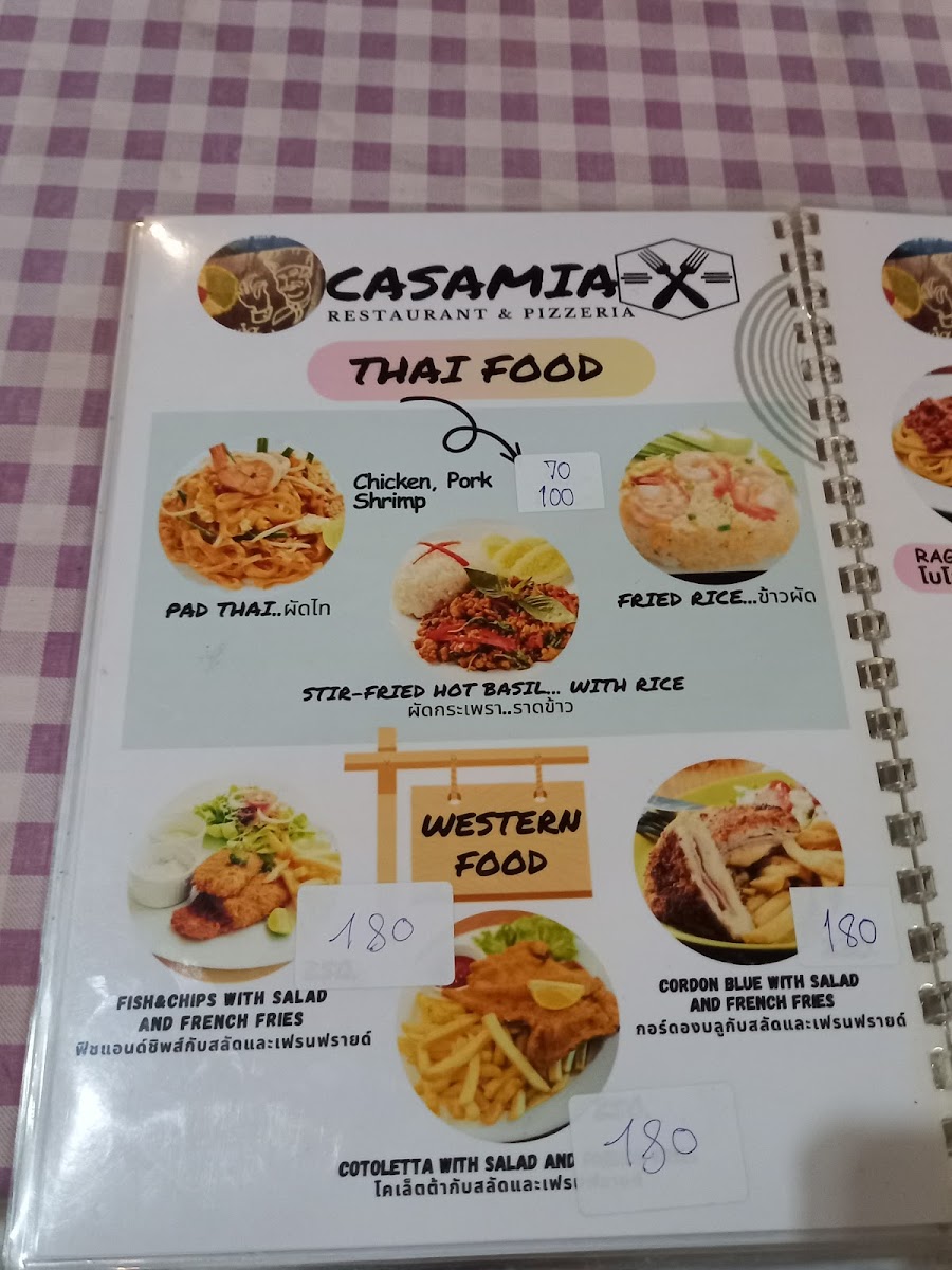 Casamia restaurant and pizzeria Photo Menu 2