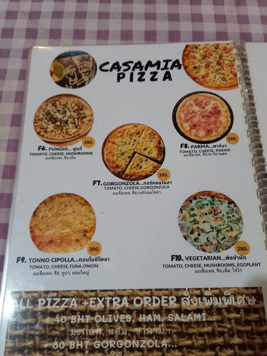 Casamia restaurant and pizzeria Photo Menu 3