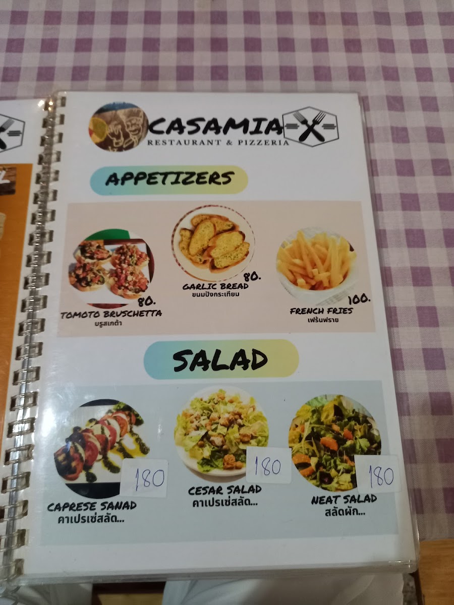 Casamia restaurant and pizzeria Photo Menu 8