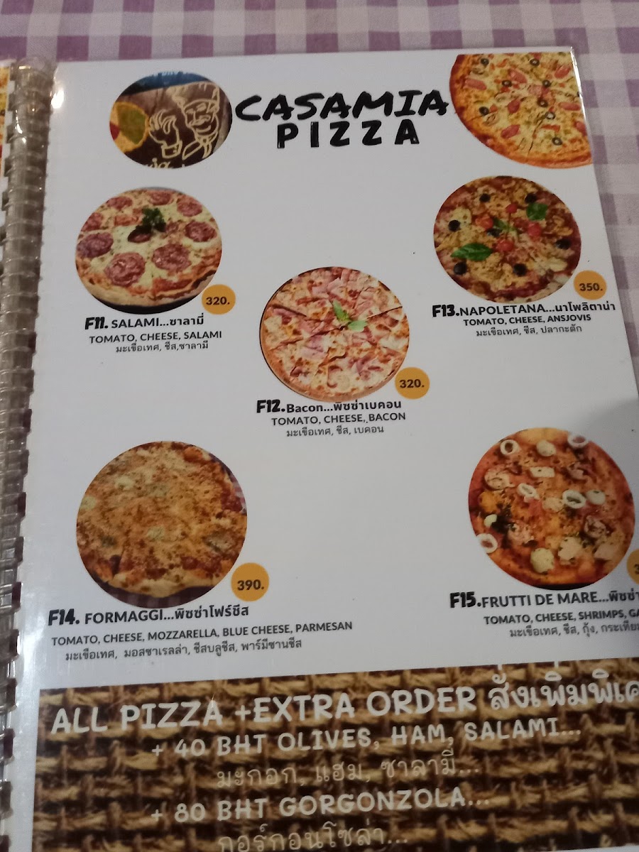 Casamia restaurant and pizzeria Photo Menu 9