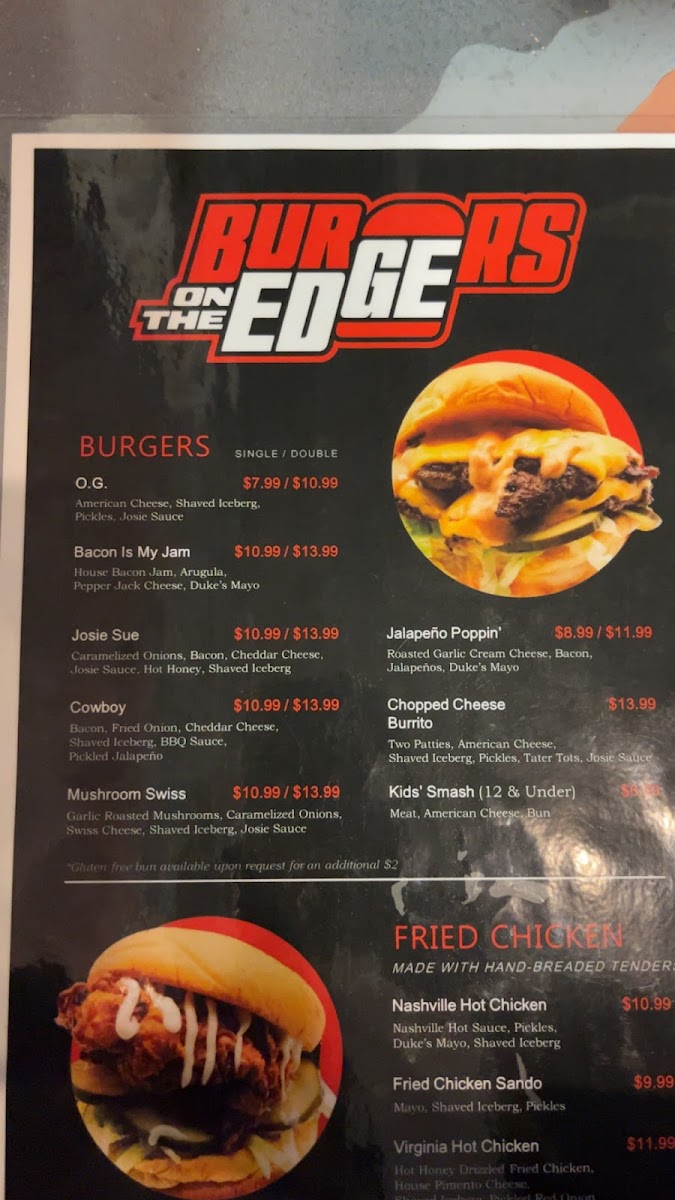 Burgers on the Edge Photo Menu 7