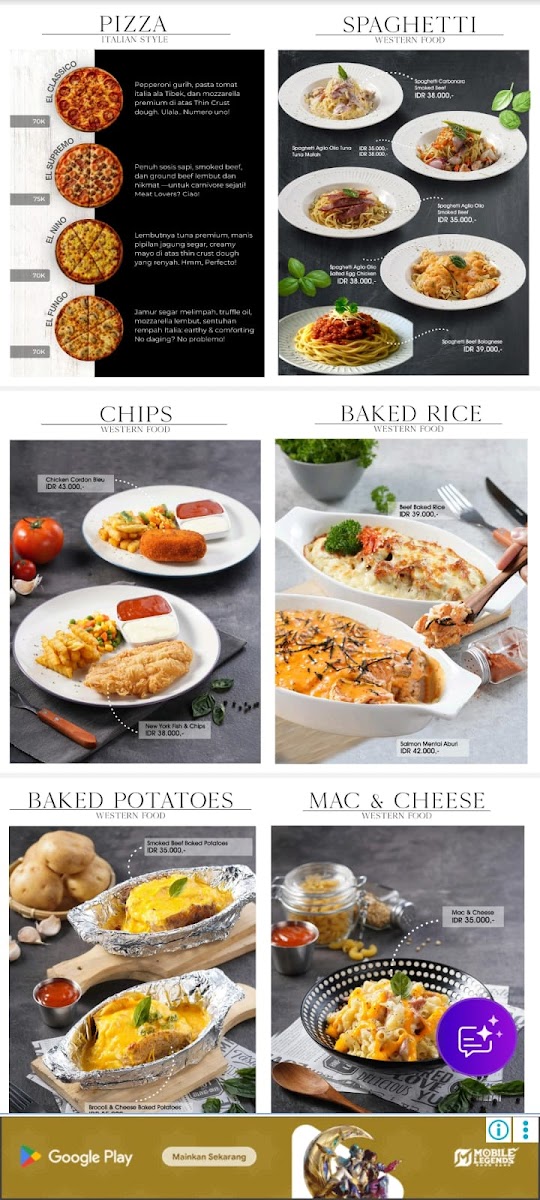Cafe Titik Beku Photo Menu 5