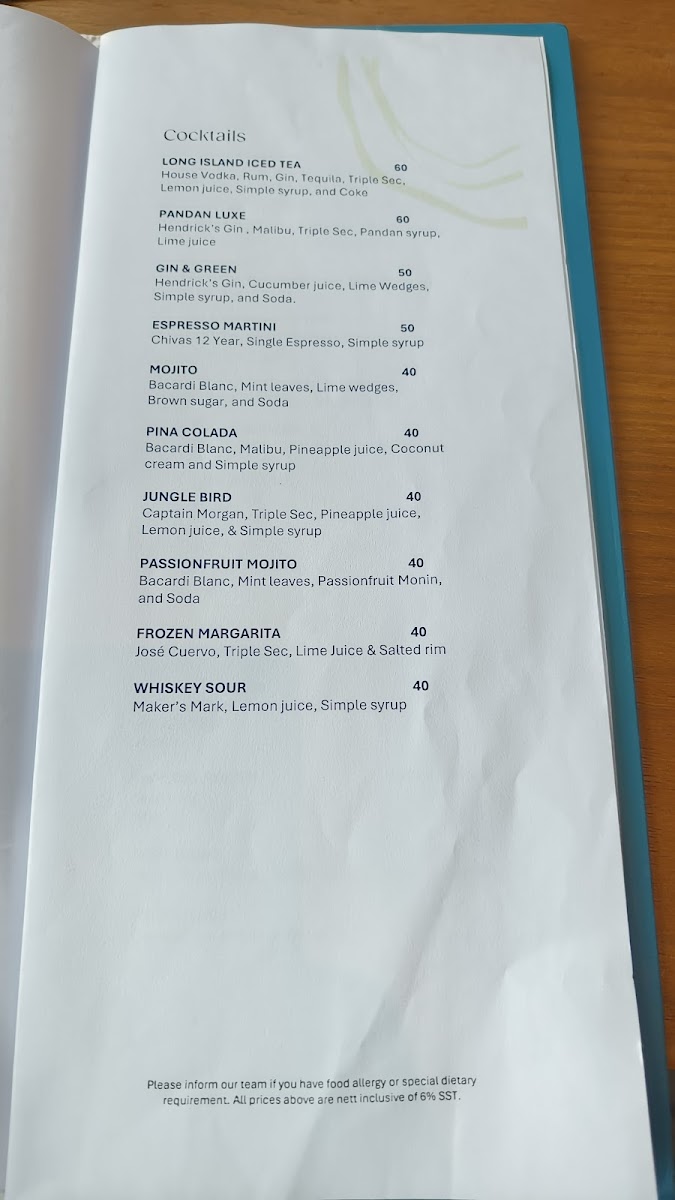 TRACE Restaurant and Bar Photo Menu 9