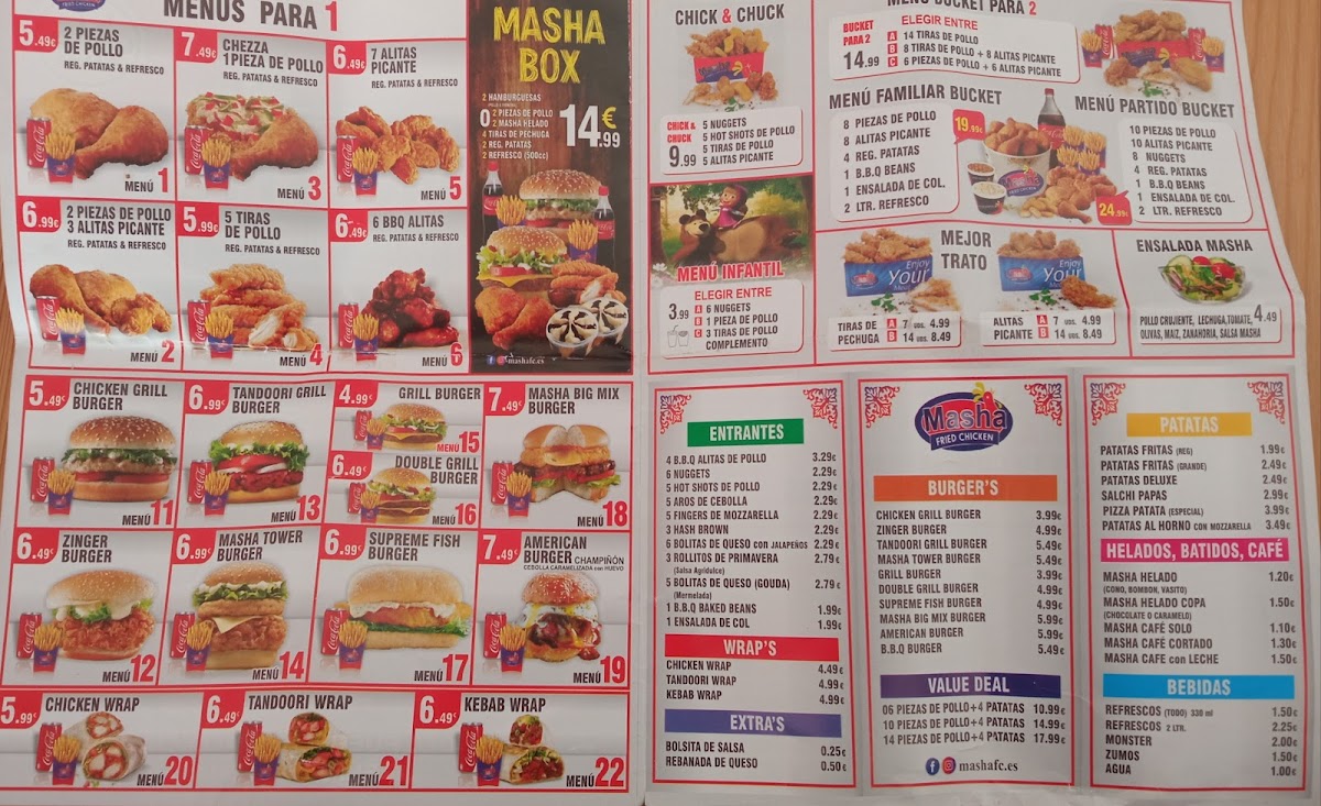 Masha Fried Chicken Photo Menu 1