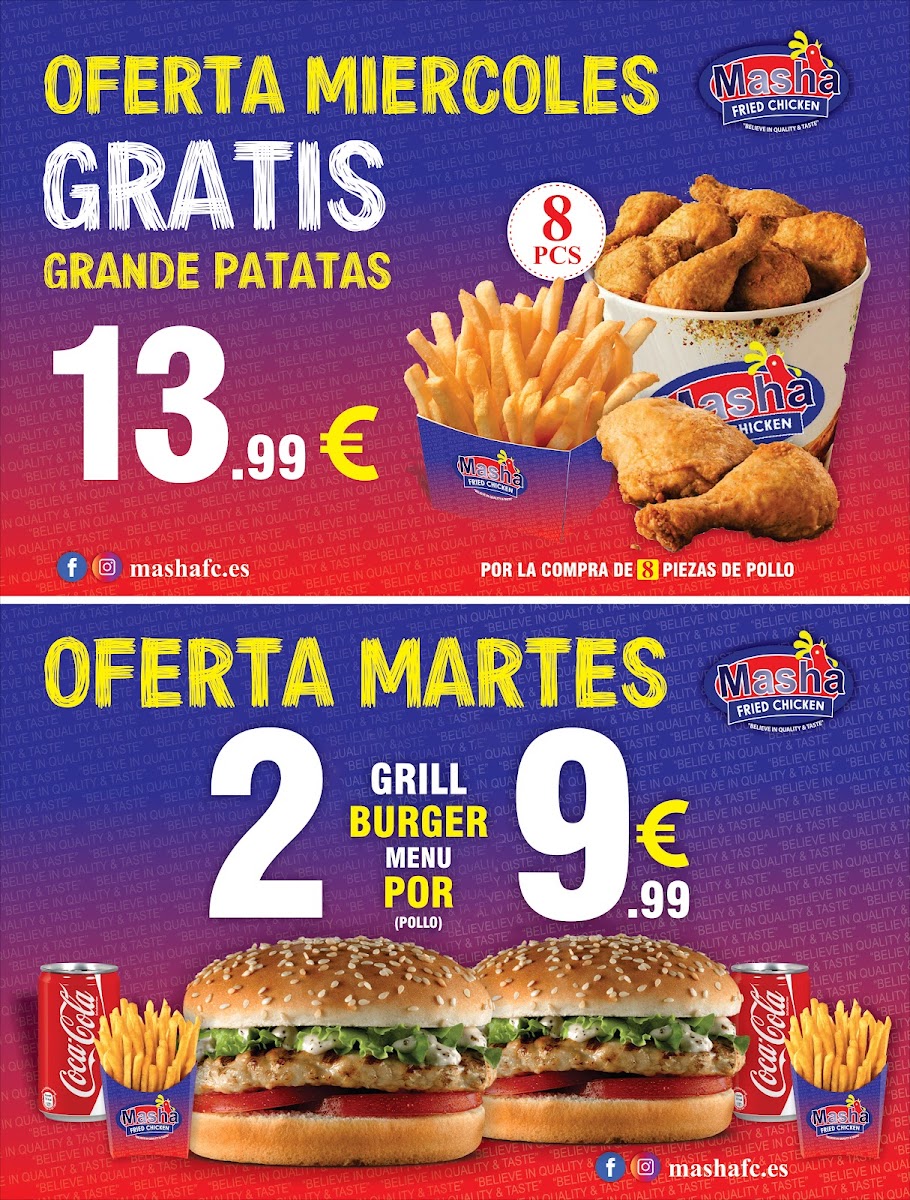Masha Fried Chicken Photo Menu 2