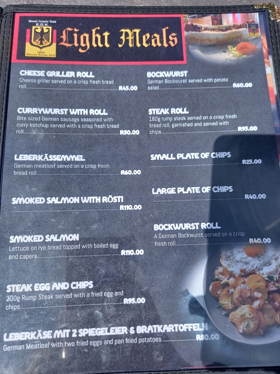 German Club Edenvale Photo Menu 8