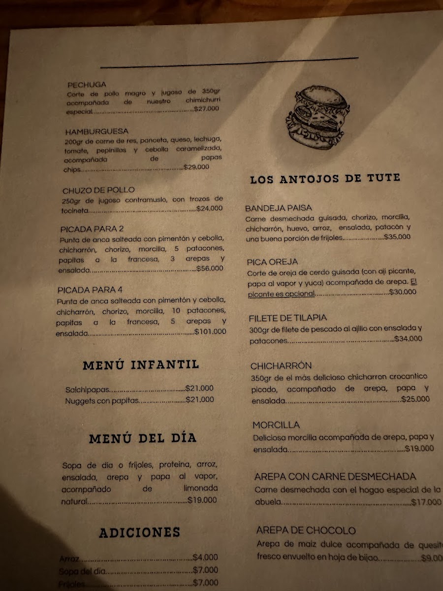 Tute Parrilla Photo Menu 1