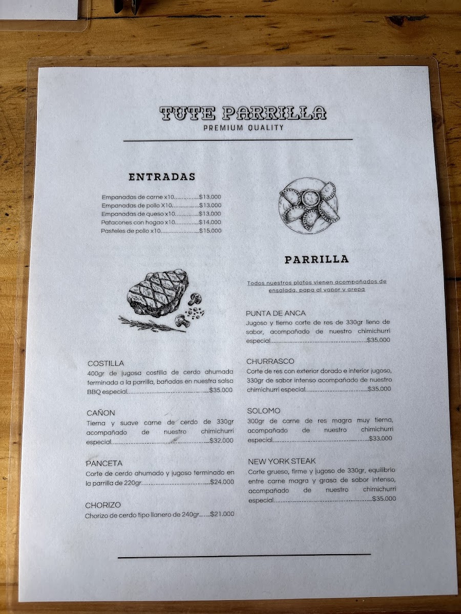 Tute Parrilla Photo Menu 3