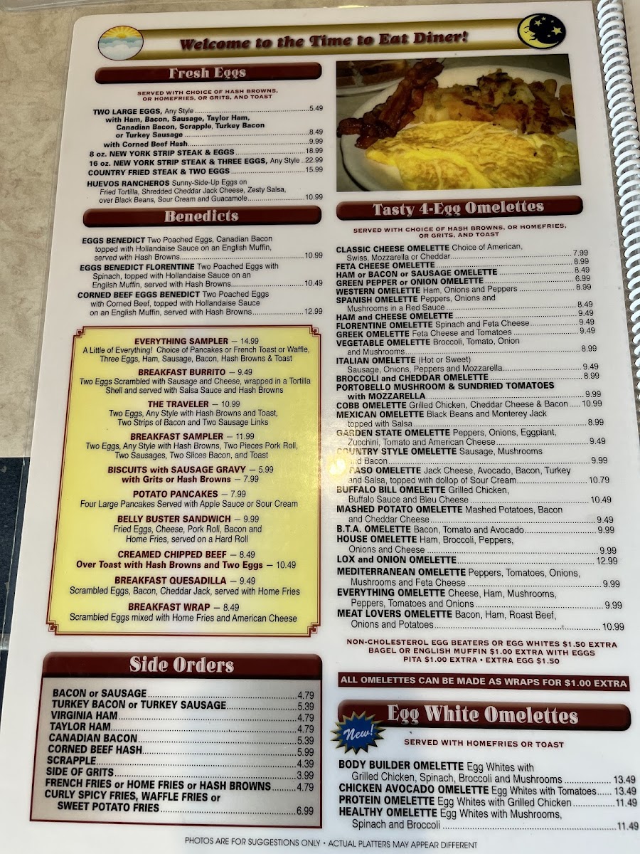 Time to Eat Diner Photo Menu 9