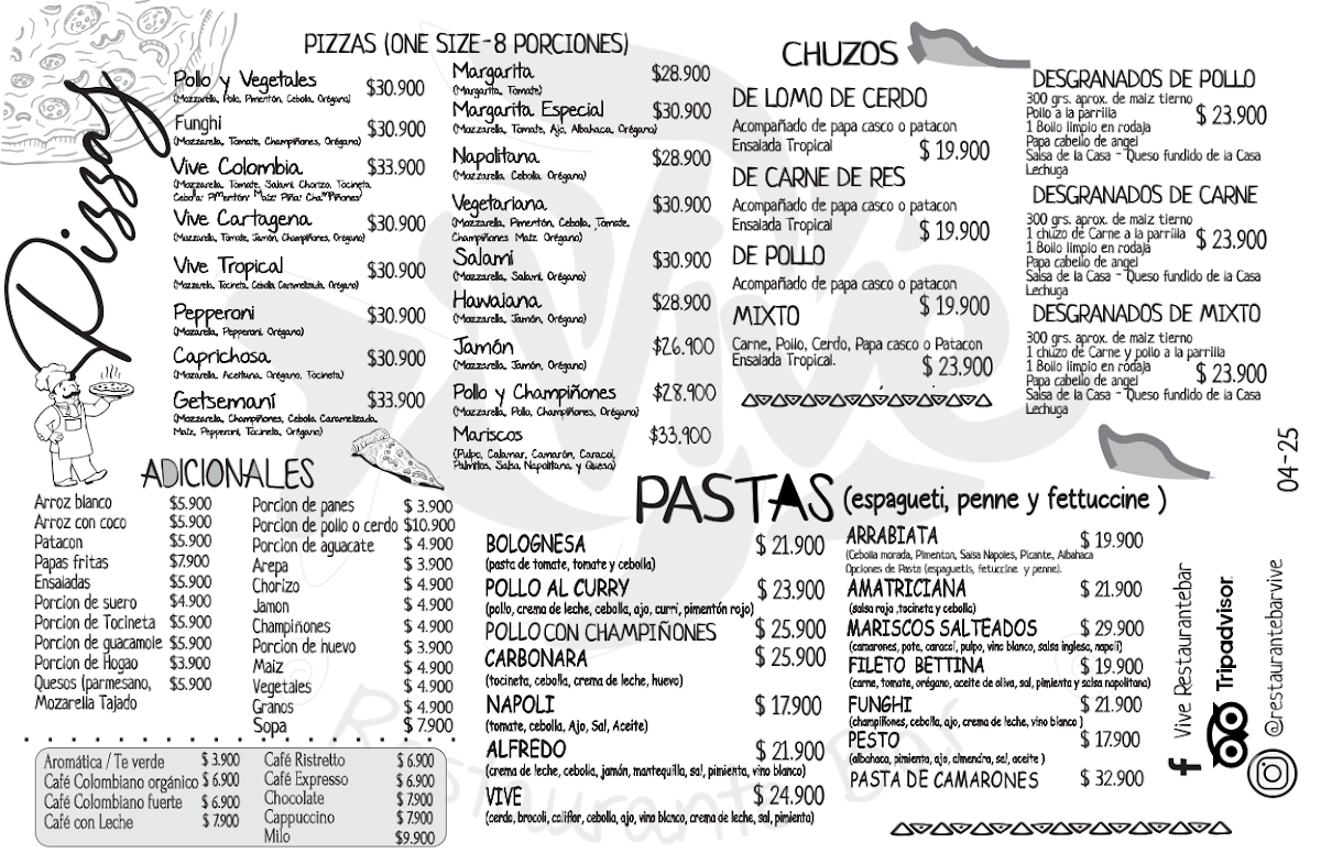 Vive Restaurante Bar Colombiano Photo Menu 3