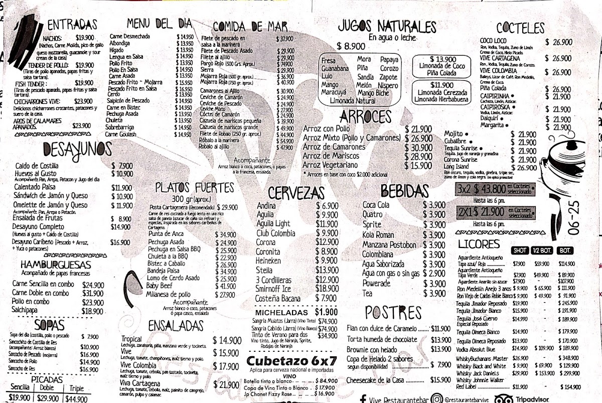 Vive Restaurante Bar Colombiano Photo Menu 8