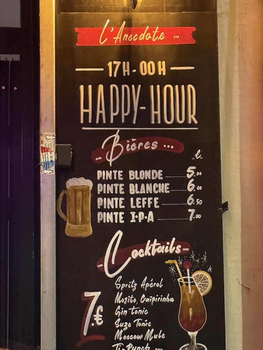 L'Anecdote Photo Menu 7