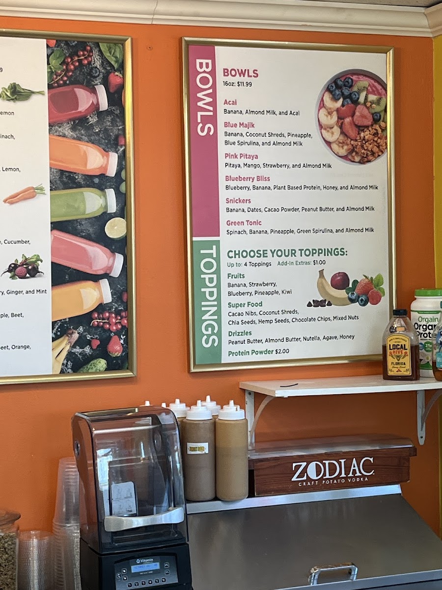 Juice Bar Orlando Photo Menu 8