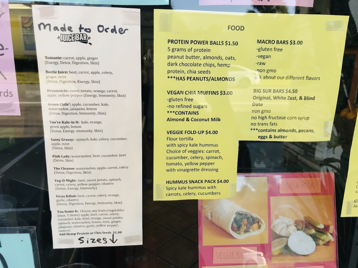 Juice Bar Orlando Photo Menu 9