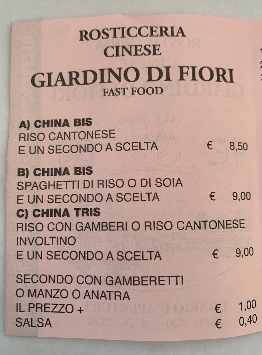 Giardino di Fiori Photo Menu 5