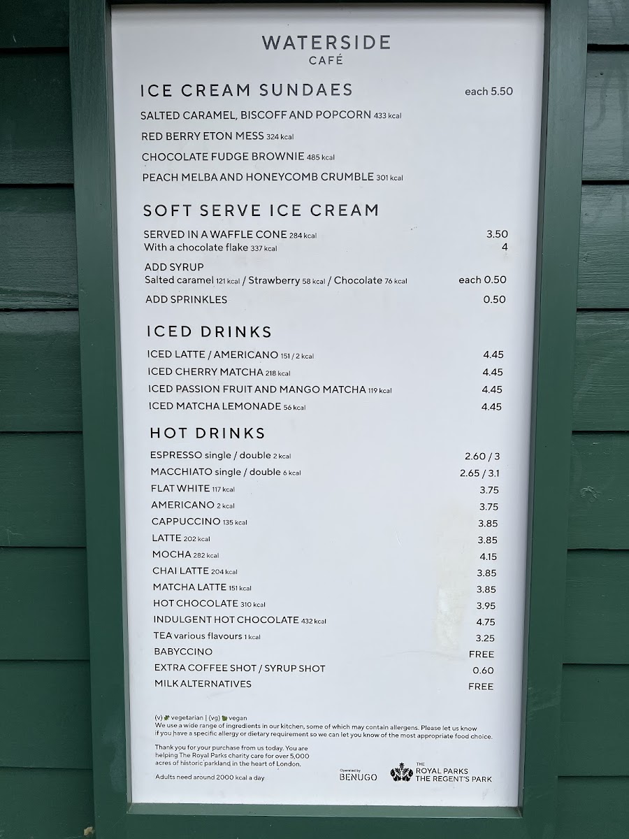 The Waterside Café Photo Menu 1
