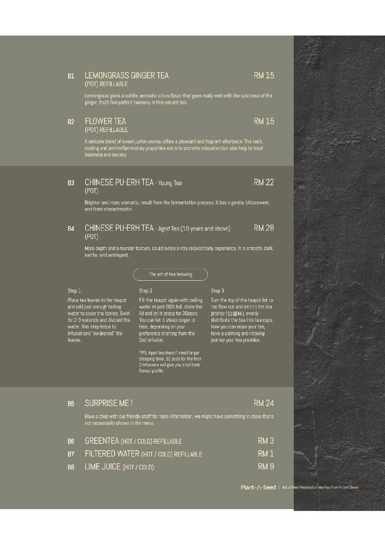 Plant A Seed Vegan - Bayan Lepas Photo Menu 2